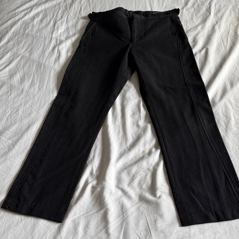Comme des Garçons Homme Plus, men’s medium black pants, vintage, circa 2001/2002